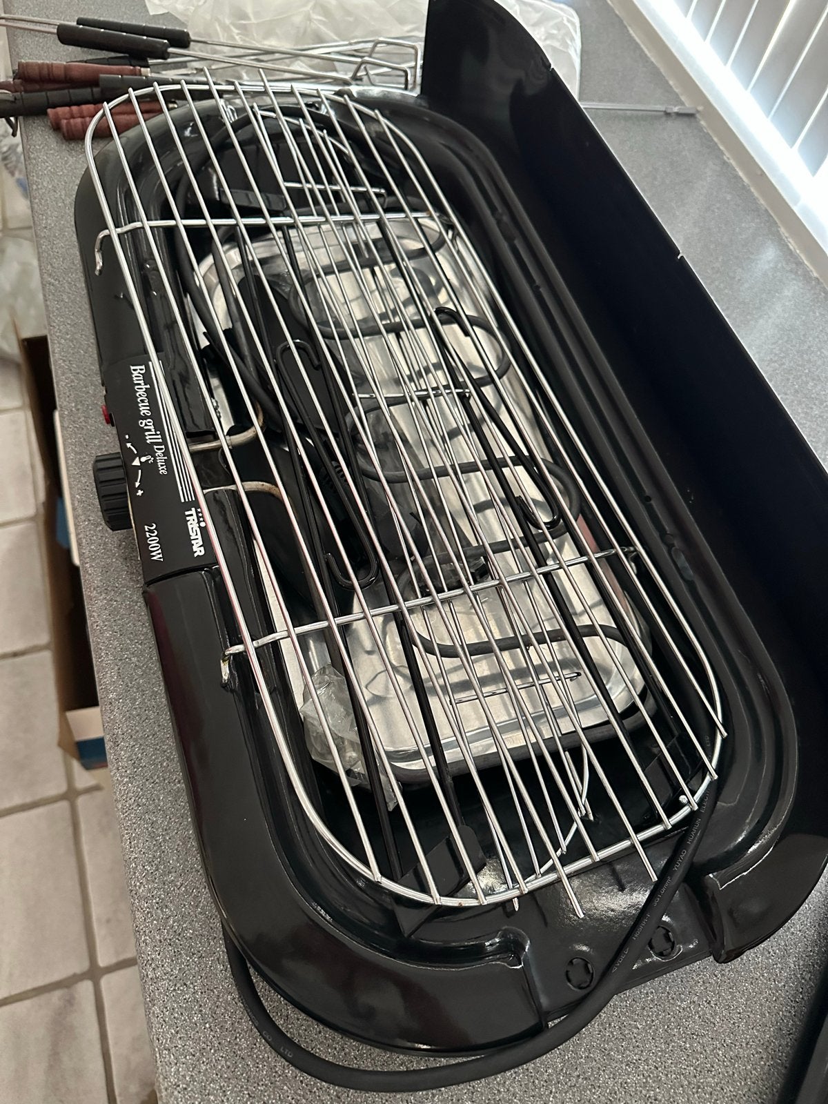 Tristar Barbecue Grill Deluxe - Elektrische BBQ, Ophalen of Verzenden, Gebruikt