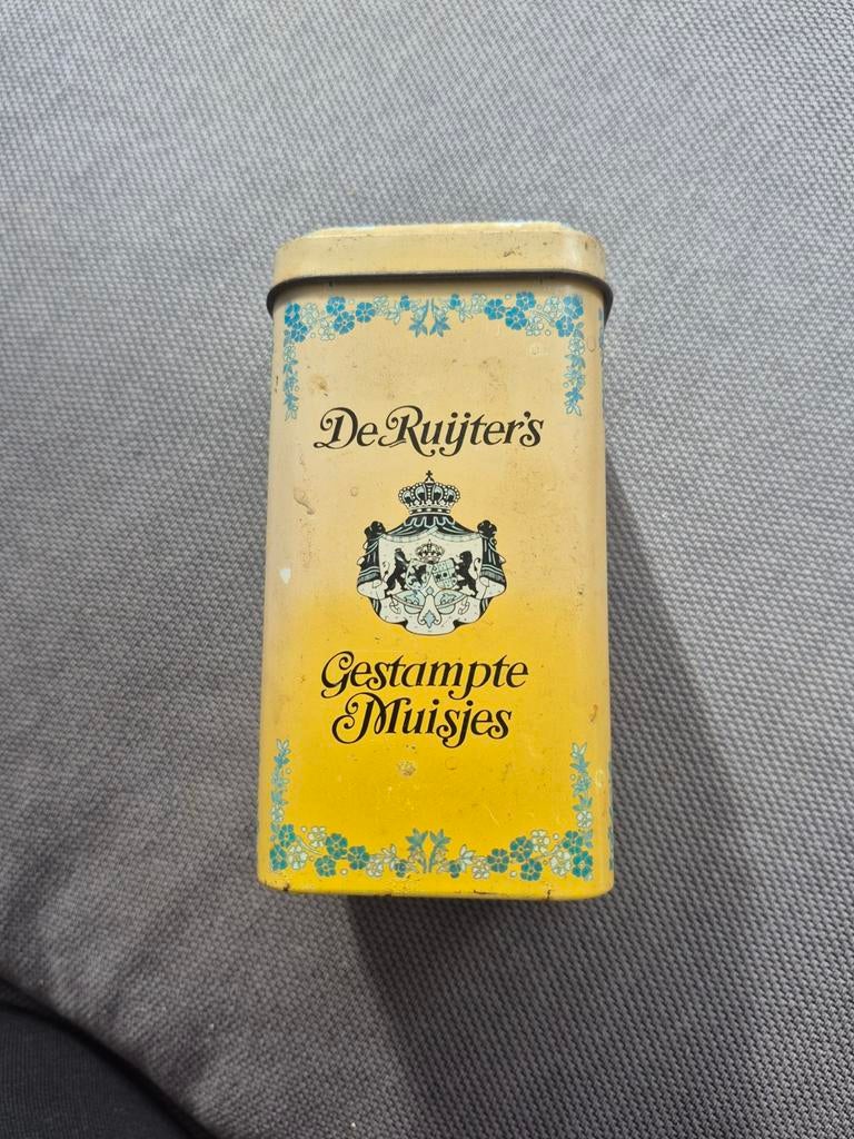 Vintage De Ruijter Gestampte Muisjes Blik, Verzamelen, Blikken, Ophalen of Verzenden