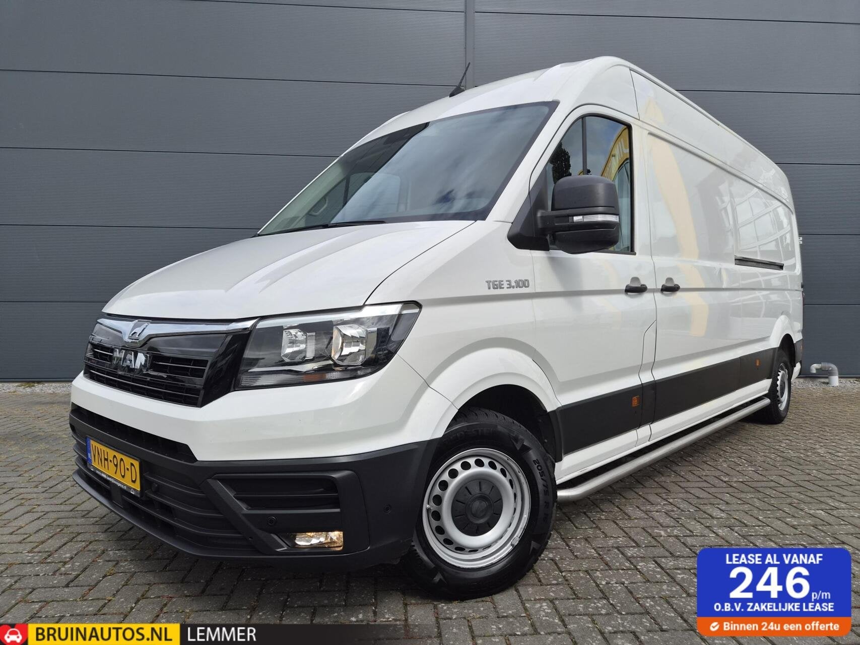 MAN TGE 2.0 TDI L4H3 Airco Carplay Cruise Camera, Gebruikt, Euro 6, Wit, Bedrijf
