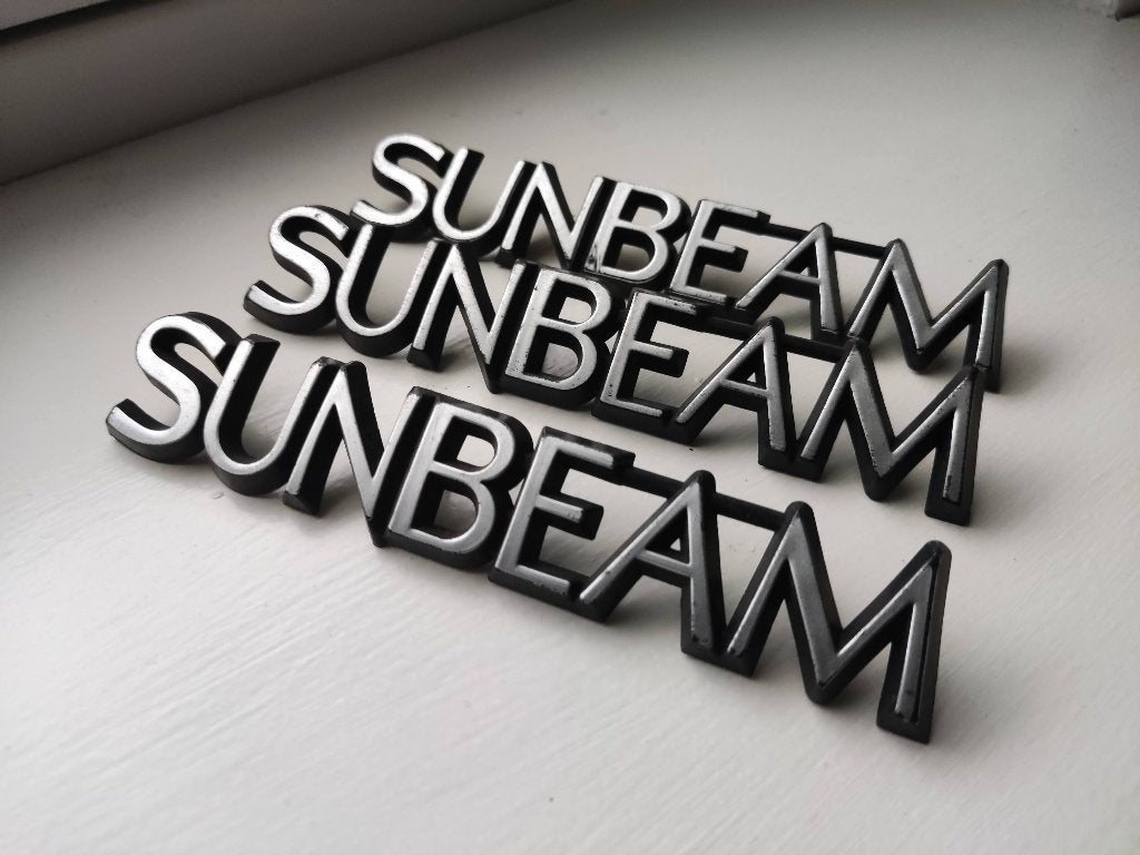 3x Sunbeam embleem logo, Auto diversen, Ophalen of Verzenden