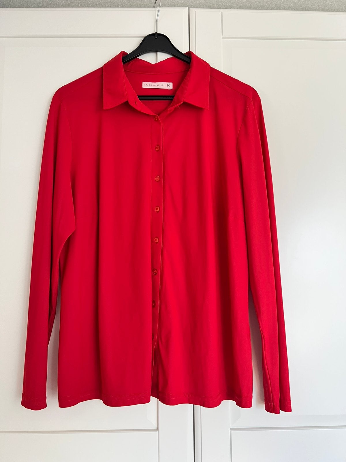 Studio anneloes poppy shirt blouse XXL rood travelstof, Kleding | Dames, Blouses en Tunieken, Maat 46/48 (XL) of groter, Ophalen of Verzenden