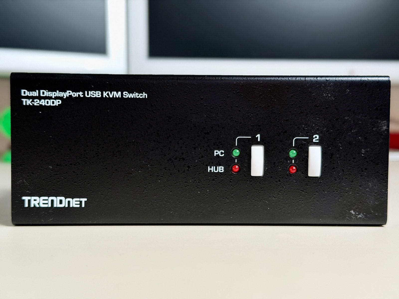 KVM switch voor 2 computers en 2 schermen - TRENDnet