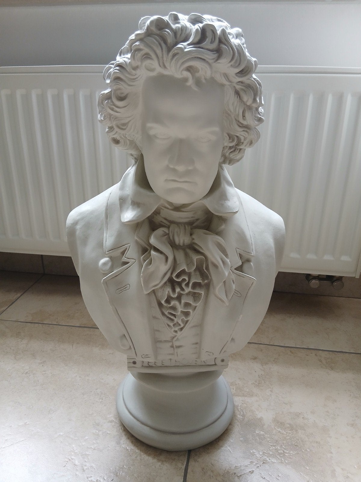 Borstbeeld Ludwig van Beethoven - Klassieke Buste, Antiek en Kunst, Ophalen, Gips, Buste, 20 - 50 cm