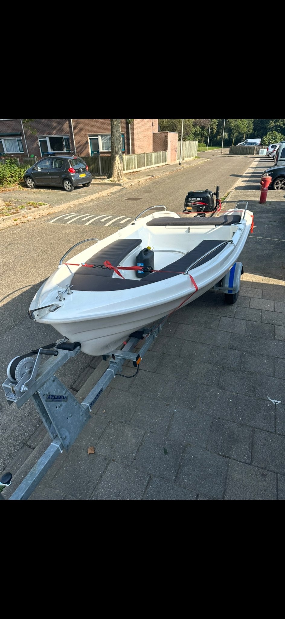 Topcraft 370 tender met Suzuki 5pk buitenboordmotor, Watersport en Boten, Ophalen, Gebruikt, Tot 10 pk, Viertaktmotor