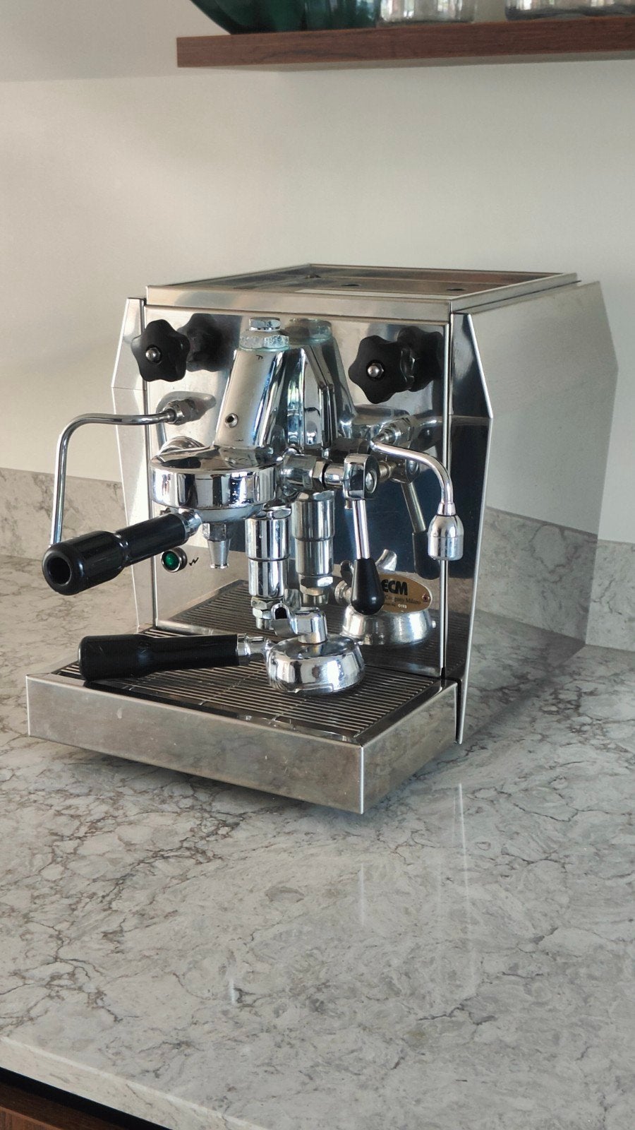 ECM Giotto, Witgoed en Apparatuur, Koffiezetapparaten, Ophalen, Espresso apparaat, Zo goed als nieuw, 2 tot 4 kopjes