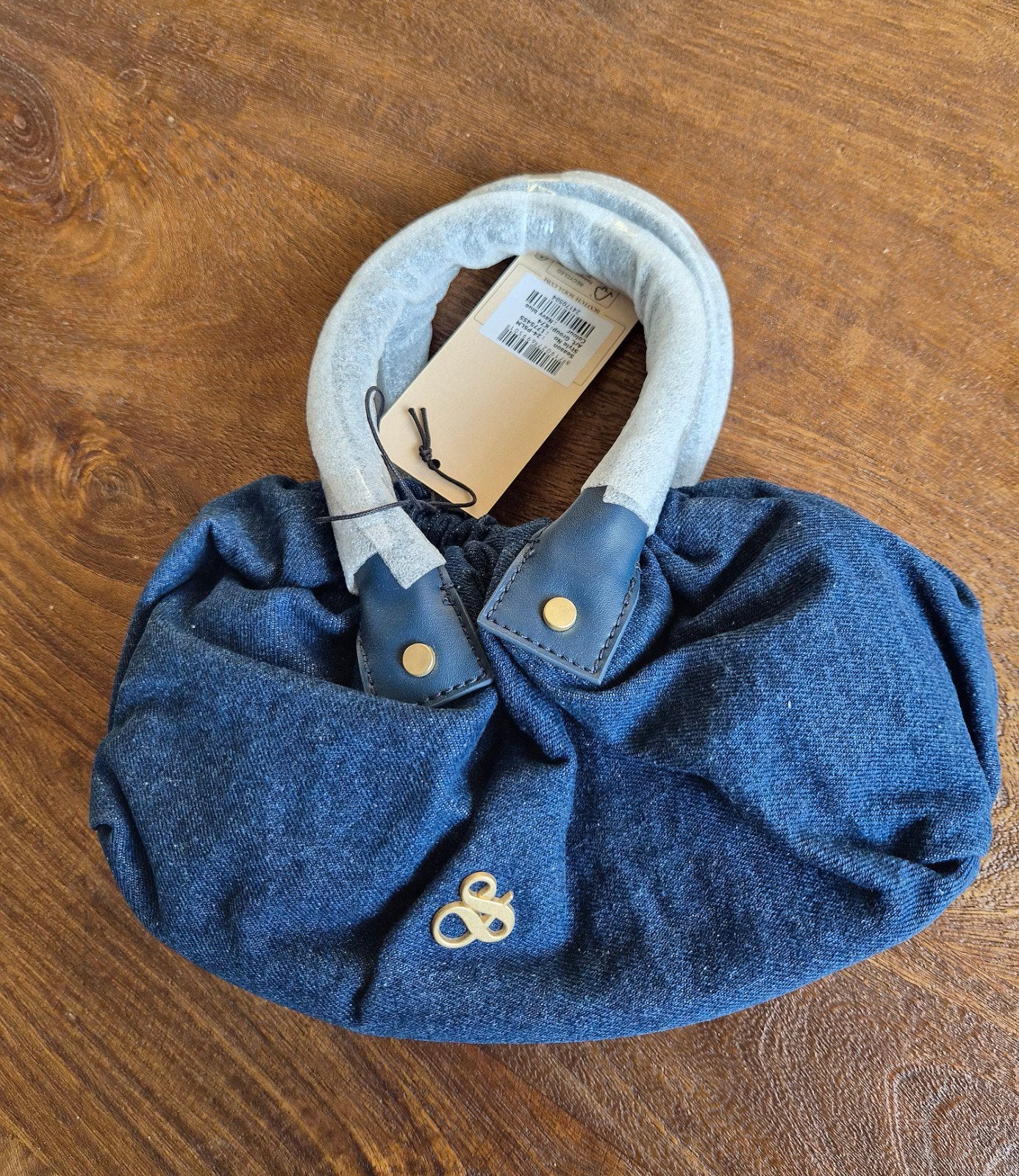 Scotch and soda denim leren handtas nieuw, Overige merken, Nieuw, Leer, Verzenden