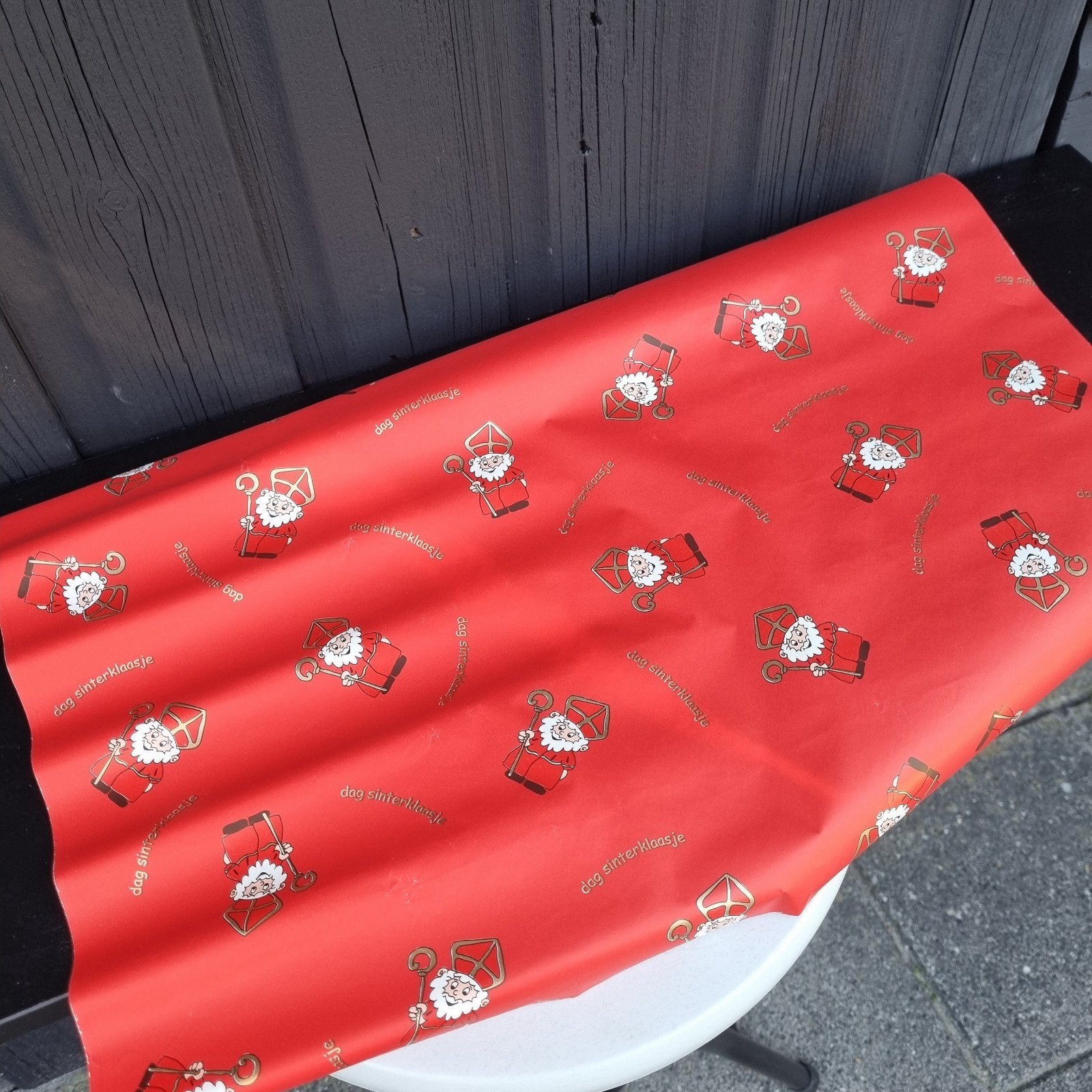 Sinterklaaspapier rol nostalgisch sint inpakpapier december, Verzenden, Sqore Boutique, Sqoreboutique@gmail.com, NL
