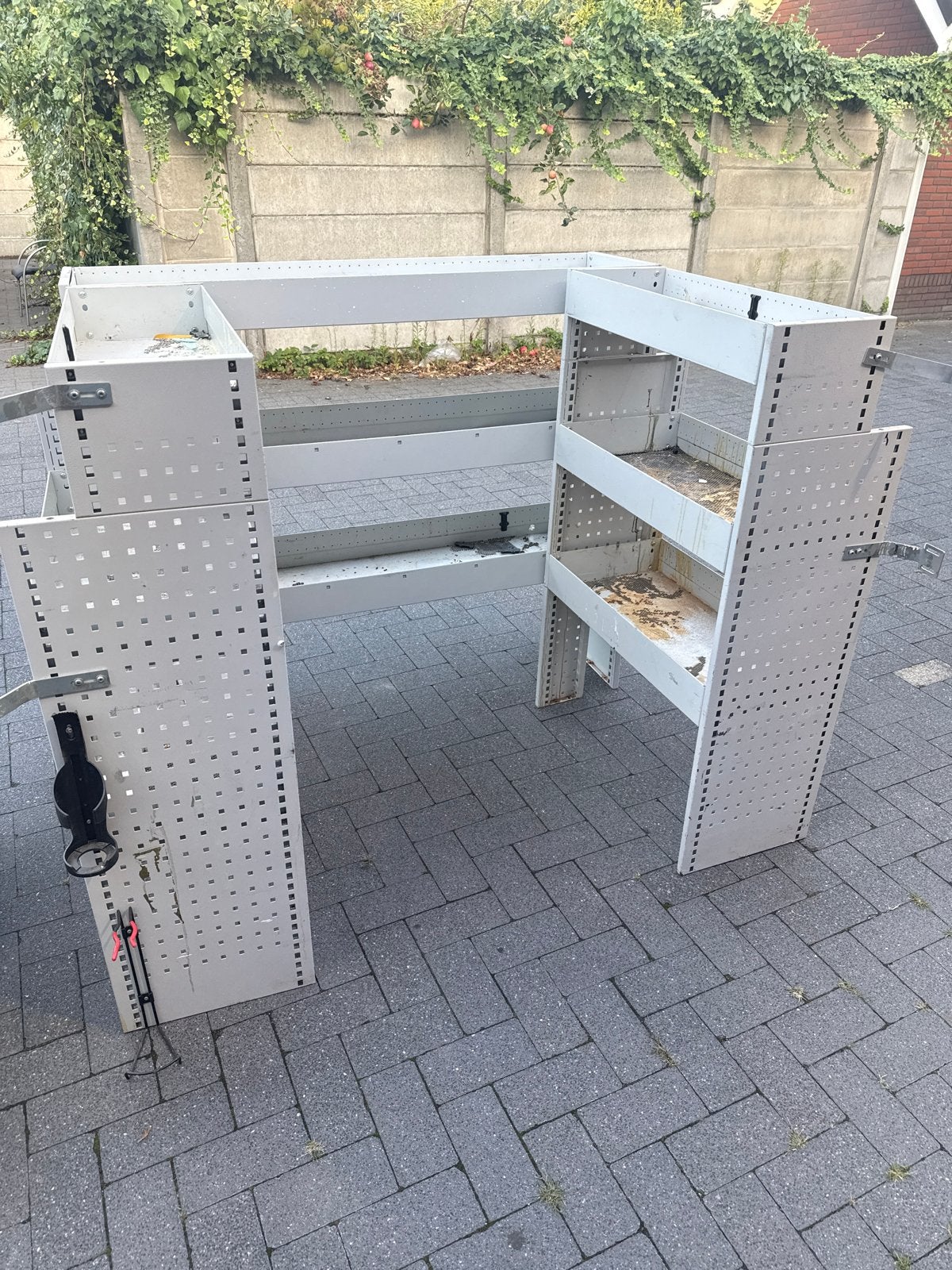 Aluca bedrijfswageninrichting met lades en werkblad, Ophalen, Gebruikt