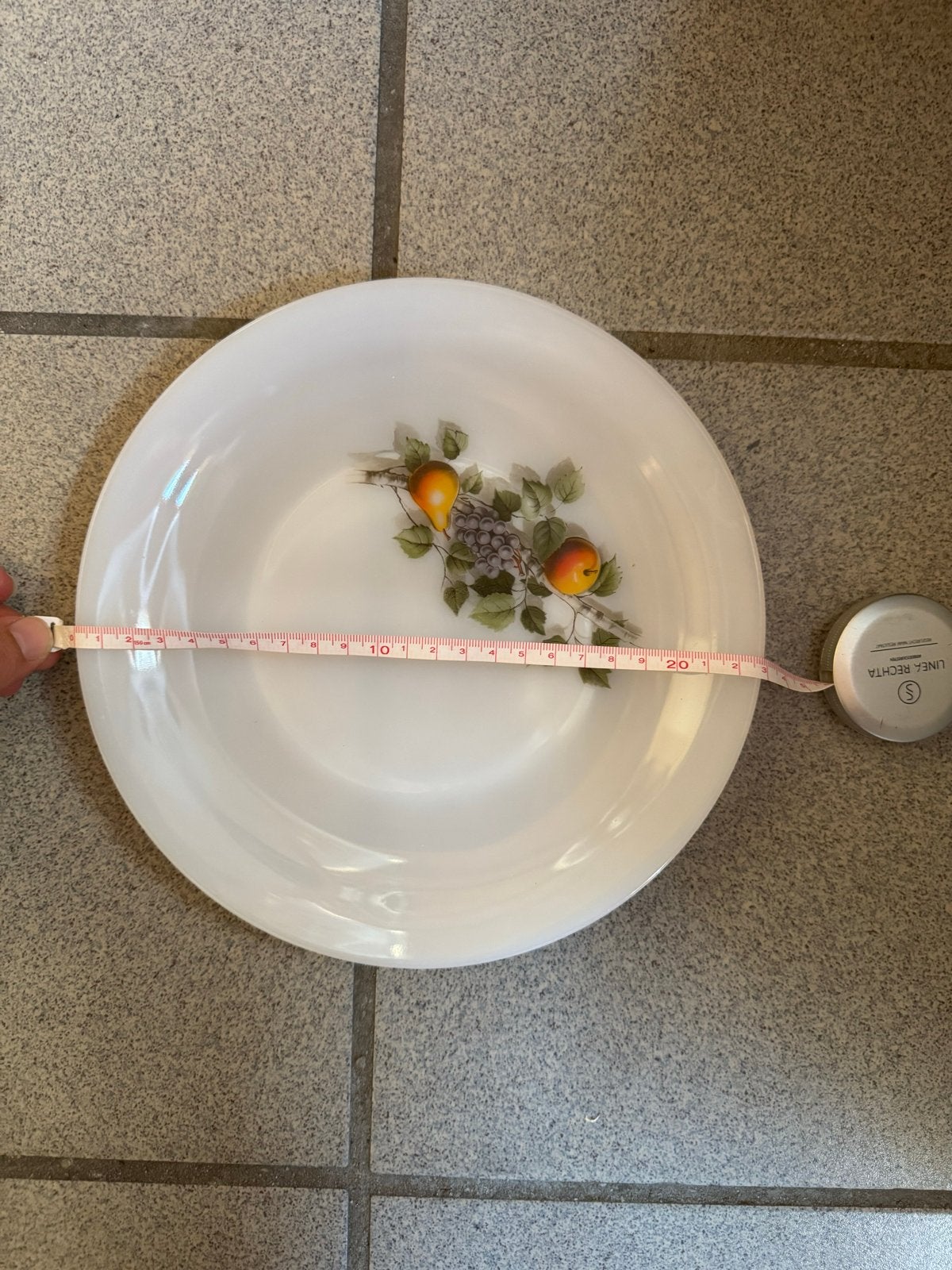 8 Arcopal Fruit de France borden, Ophalen, Gebruikt, Glas, Bord(en)
