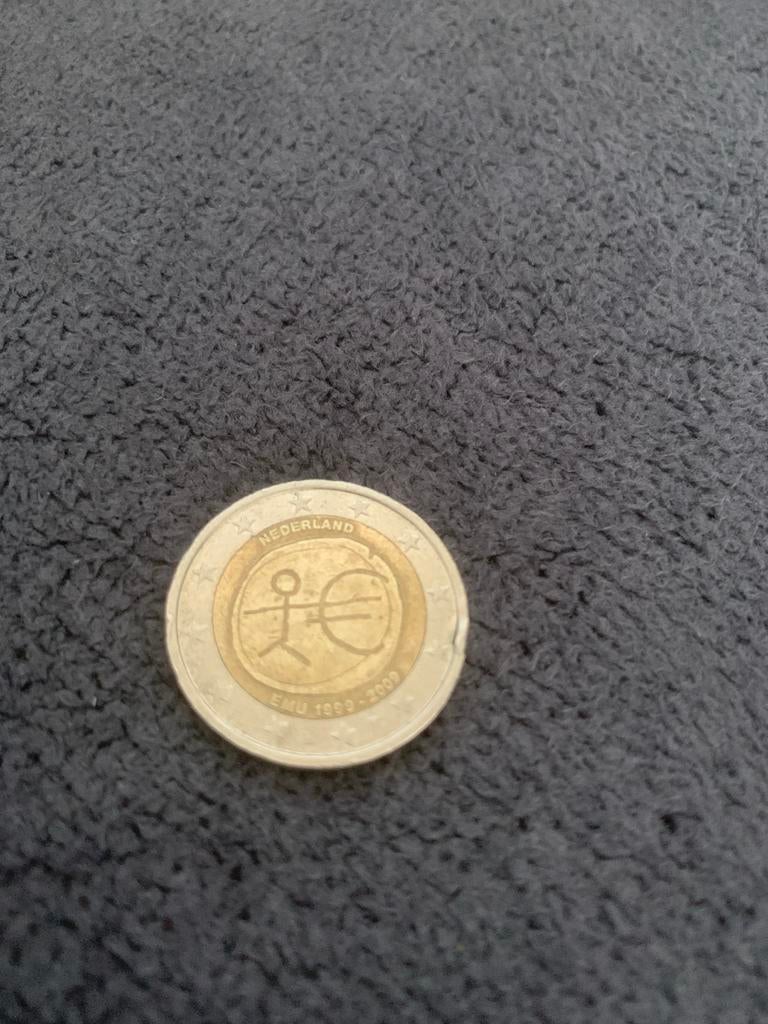 Zeldzame 2 Euro Herdenkingsmunt 1999-2009 EMU, Postzegels en Munten, Ophalen of Verzenden, Overige landen, 2 euro, Losse munt