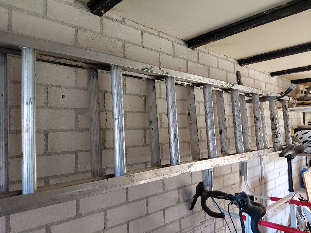 Ladder, Doe-het-zelf en Verbouw, Ladders en Trappen, Ophalen, Gebruikt, Ladder, 4 meter of meer