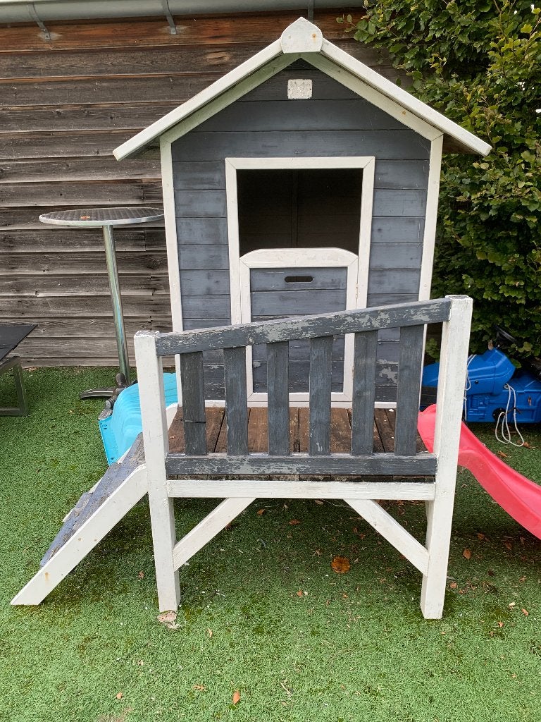 Kinderspeelhuisje exit, Ophalen, Gebruikt, Hout