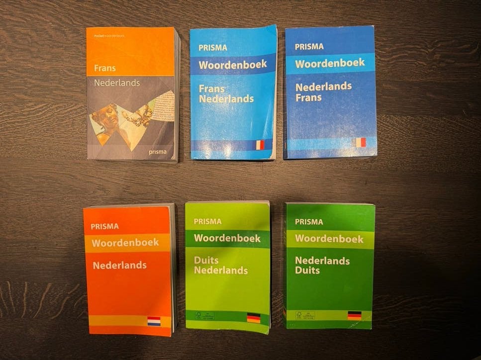 Prisma Woordenboeken: Nederlands, Duits, Frans (ook per stuk, Boeken, Ophalen of Verzenden, Gelezen, Prisma of Spectrum, Nederlands