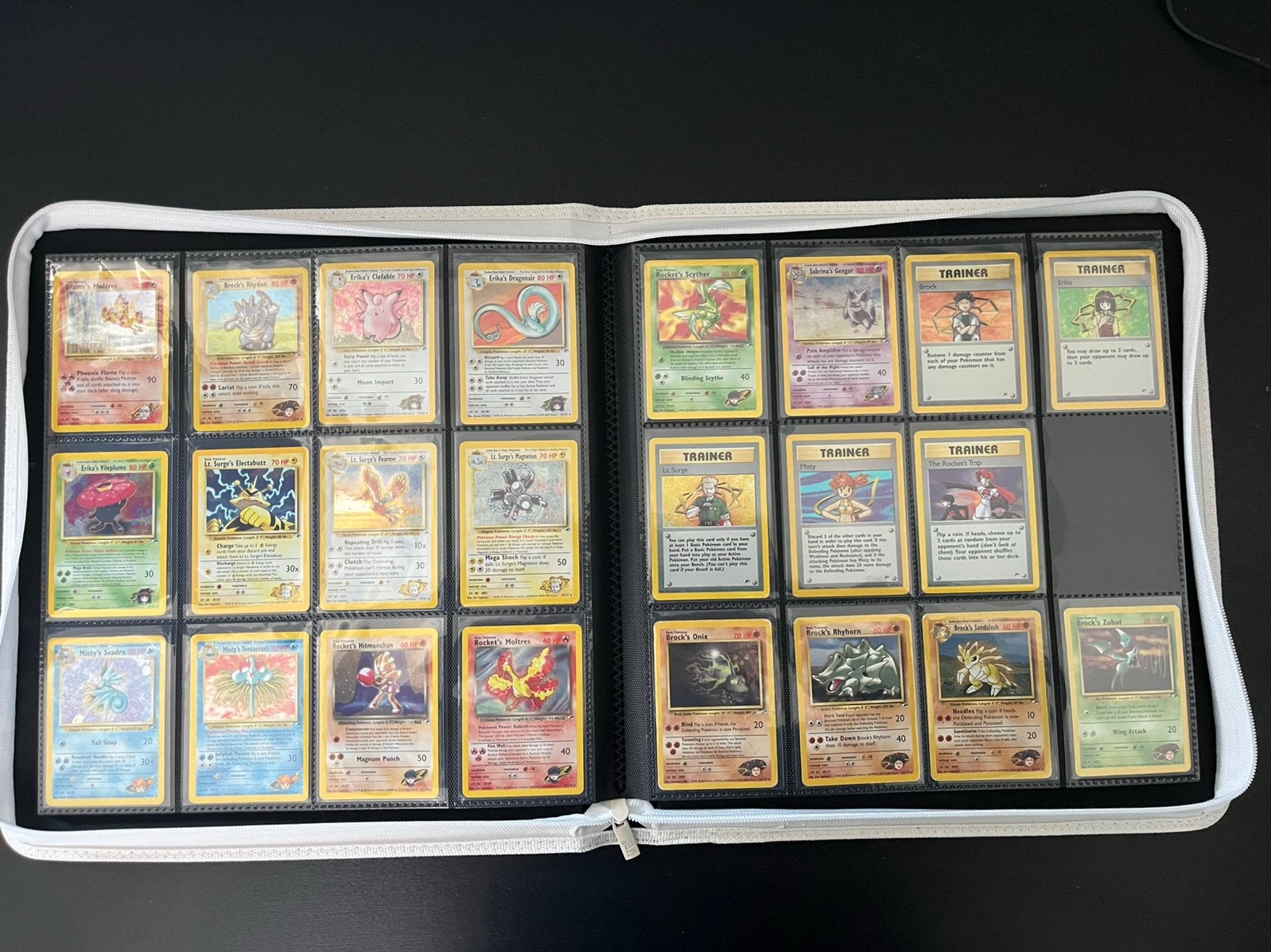 Pokemon kaarten 96% complete gym heroes set, Ophalen of Verzenden, Zo goed als nieuw, Meerdere kaarten