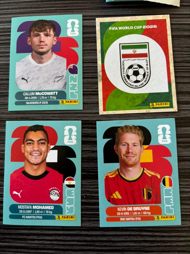 Wk panini stickers 2026 poule G, Ophalen, Zo goed als nieuw, Meerdere stickers