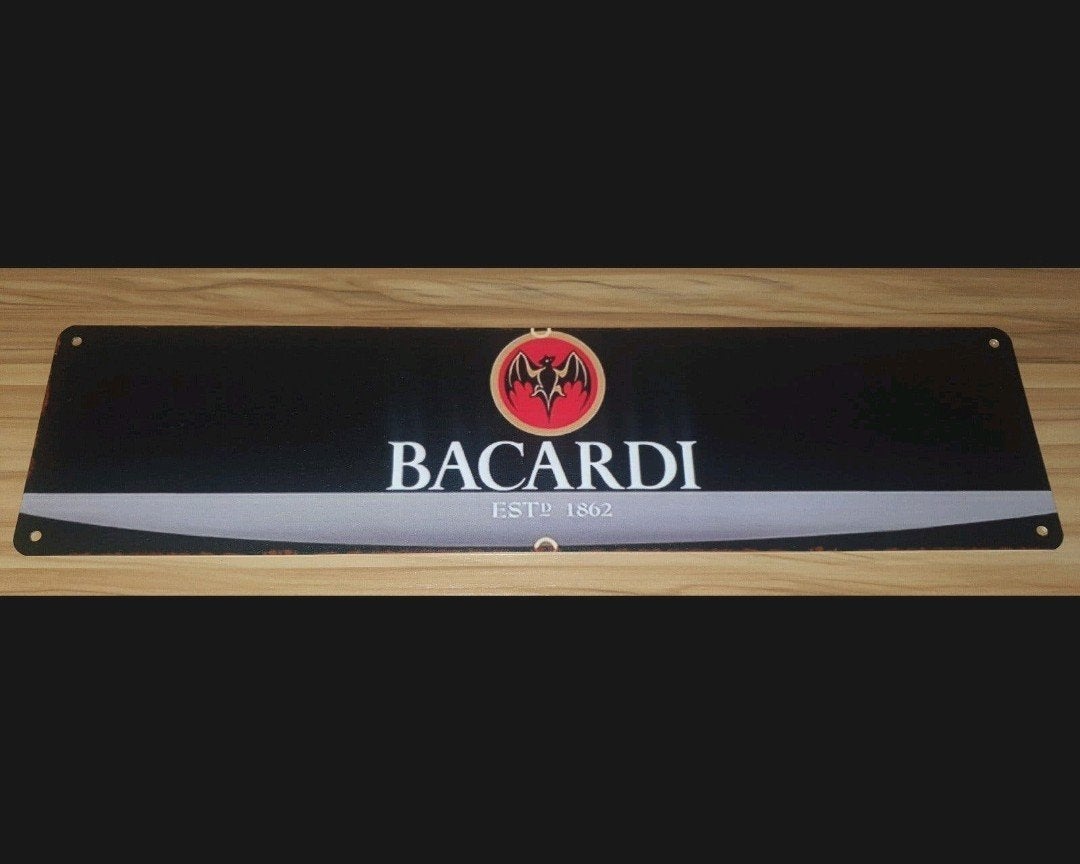 Bacardi wandbord, ideaal voor de man cave, bar, kroeg., Ophalen of Verzenden, Nieuw, Reclamebord