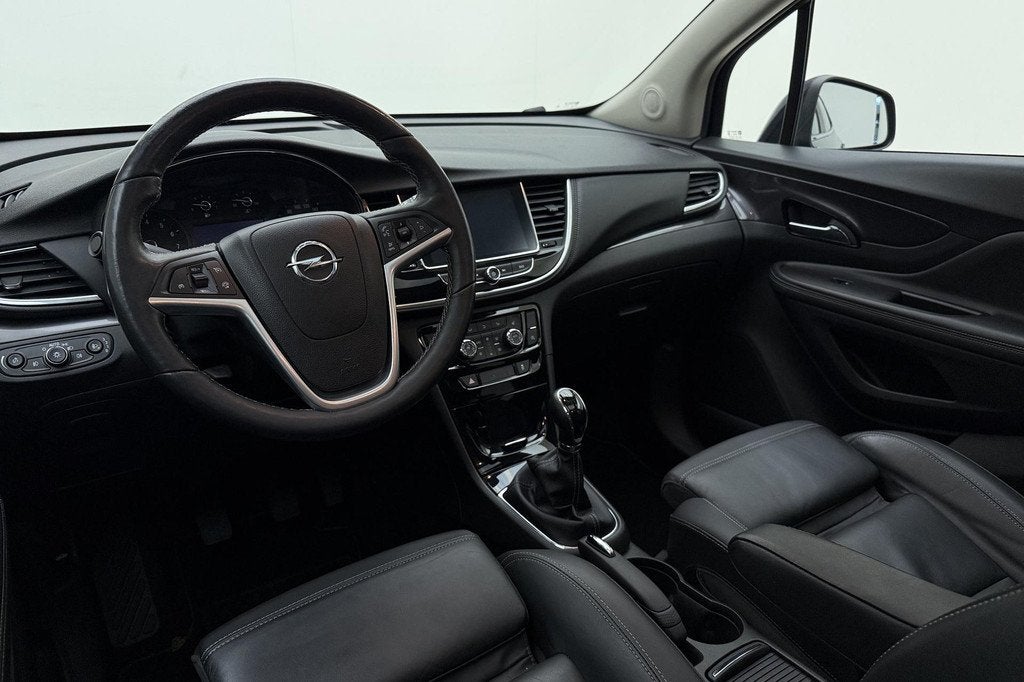 Opel Mokka X 1.4 Turbo 140pk Innovation | Lederen bekleding, Auto's, Opel, Voorwielaandrijving, Gebruikt, Blauw, Automatische klimaatregeling