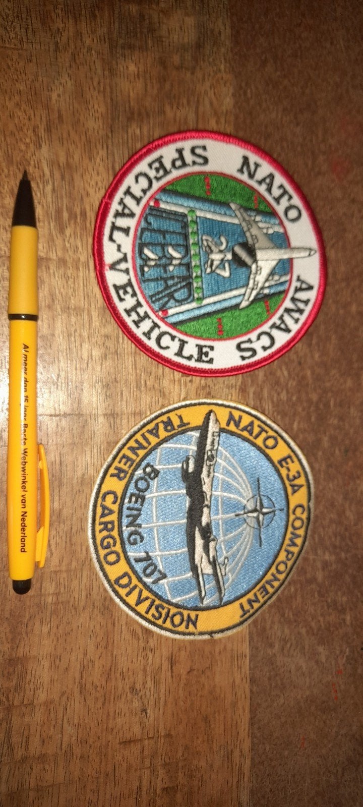 Nato Awacs + trainer cargo divisie patch, Ophalen of Verzenden, Nieuw, Patch, Badge of Embleem