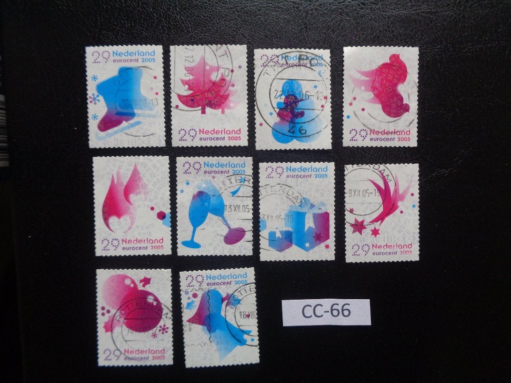 nl - december zegels 2005 (cc-66), Ophalen of Verzenden, Na 1940, Gestempeld