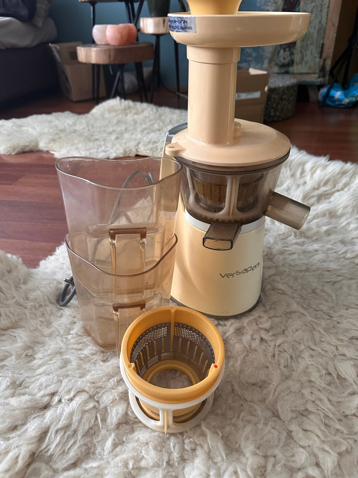 Versapers slowjuicer - Verkleurd, maar werkt perfect!, Ophalen, Gebruikt, Elektrisch, Slowjuicer