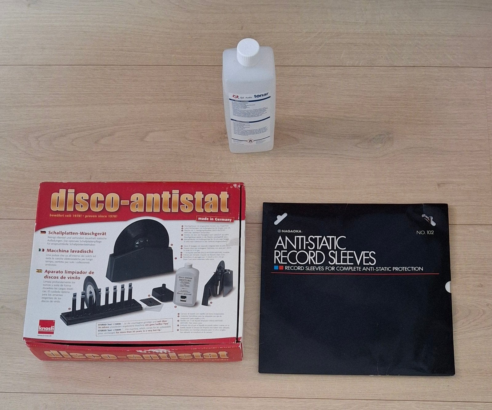 Nieuwe Knosti Disco-Antistat Platenwasmachine + Extra's, Ophalen of Verzenden, Nieuw, Overige merken