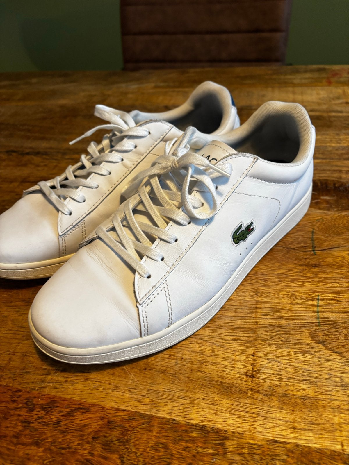 Lacoste sneakers heren maat 42.5 wit, Kleding | Heren, Ophalen of Verzenden, Zo goed als nieuw, Wit, Sneakers of Gympen