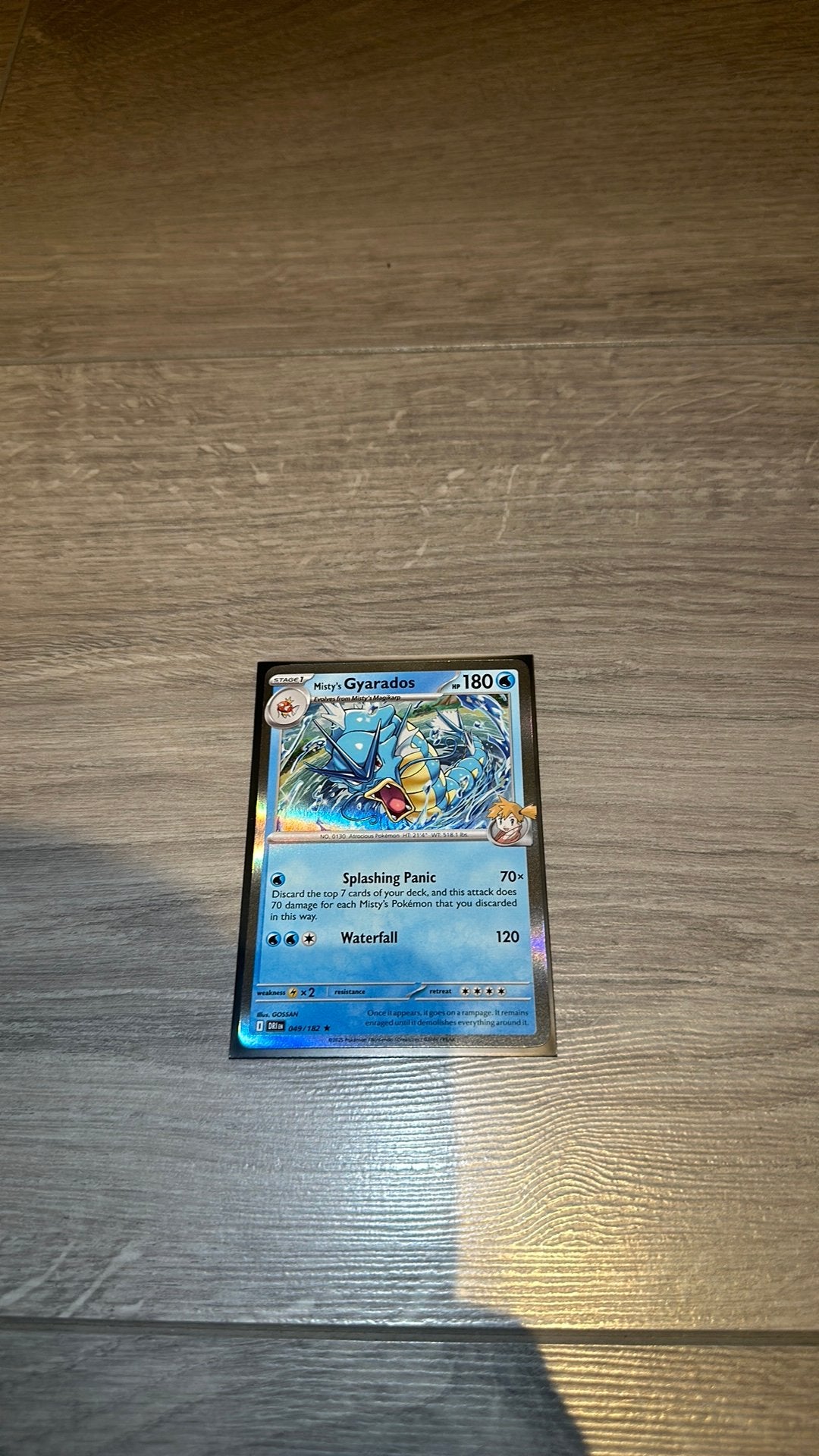Misty’s Gyarados 049/182 Holo - Destined Rivals, Ophalen of Verzenden, Zo goed als nieuw