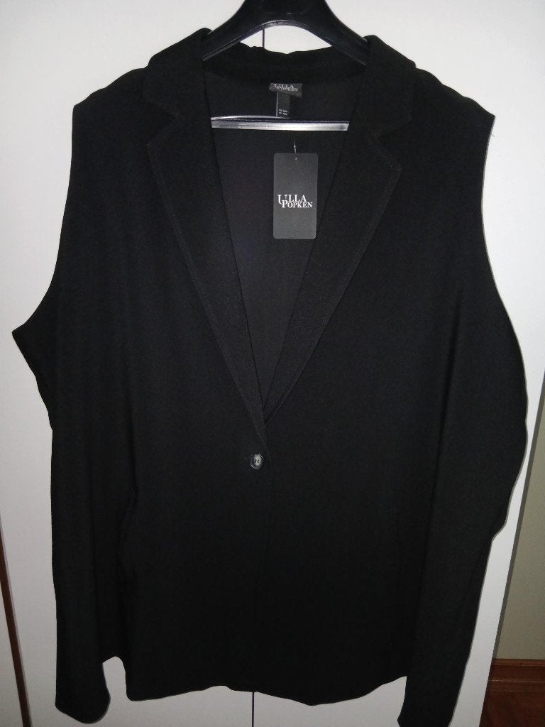 Nieuw zwart GILET maat 58-60 / kaartje zit eraan!, Zwart, Nieuw, Ulla Popken, Ophalen of Verzenden