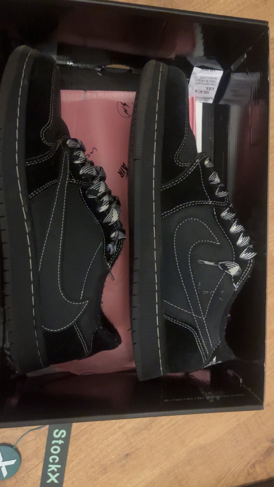 Travis scott phantom black, Zwart, Nieuw, Ophalen of Verzenden, Sneakers of Gympen