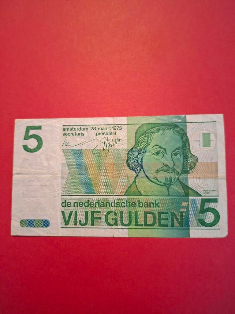5 gulden Vondel II uit 1973 in ZF, Postzegels en Munten, Bankbiljetten | Nederland, Ophalen of Verzenden, 5 gulden, Los biljet