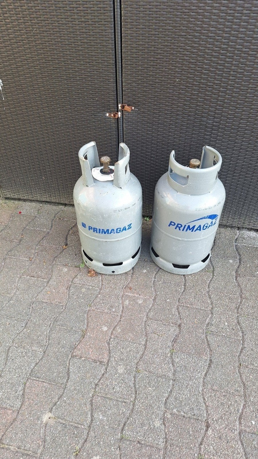 Primagaz gasfles gas bus staal, Ophalen, Gebruikt
