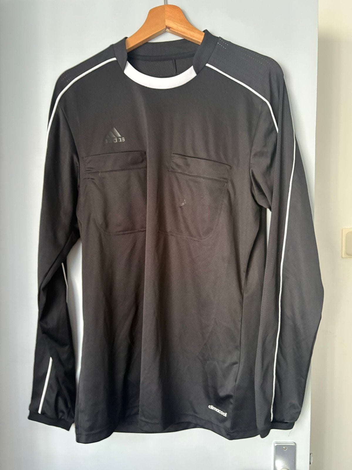 Scheidsrechter shirt, Ophalen of Verzenden, Gedragen, Maat 48/50 (M), Zwart