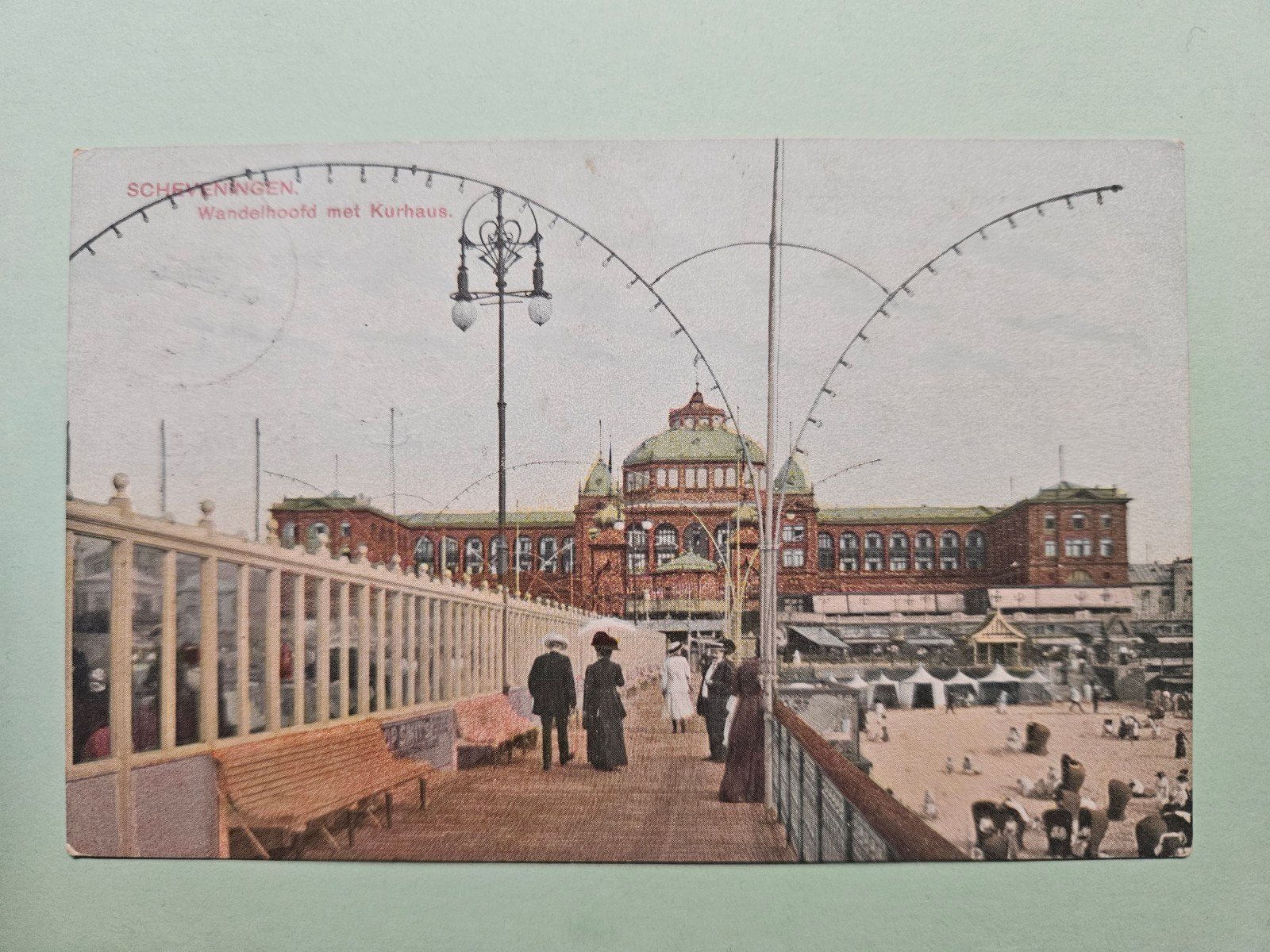 137) Kurhaus Scheveningen, Ophalen of Verzenden, Voor 1920, Gelopen, Zuid-Holland