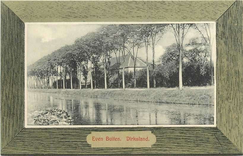 380-760-009 Dirksland  Even Buiten, Verzamelen, Verzenden, Voor 1920, Zuid-Holland