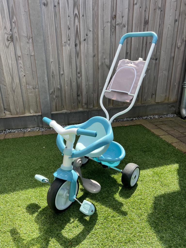 Driewieler Smoby Be Move blauw met duwstang | Bijna nieuw, Fietsen en Brommers, Fietsen | Driewielers, Ophalen, Terugtraprem, Smoby