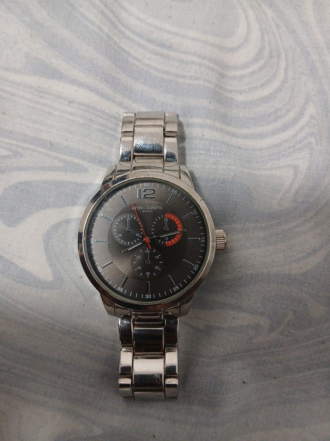 Stijlvol Enzo Tempo Milano horloge - Heren polshorloge, Overige merken, Staal, Gebruikt, Staal