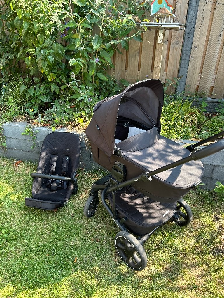 Easywalker Harvey5 premium incl. accessoires compleet, Kinderen en Baby's, Kinderwagens en Combinaties, Gebruikt, Verstelbare duwstang