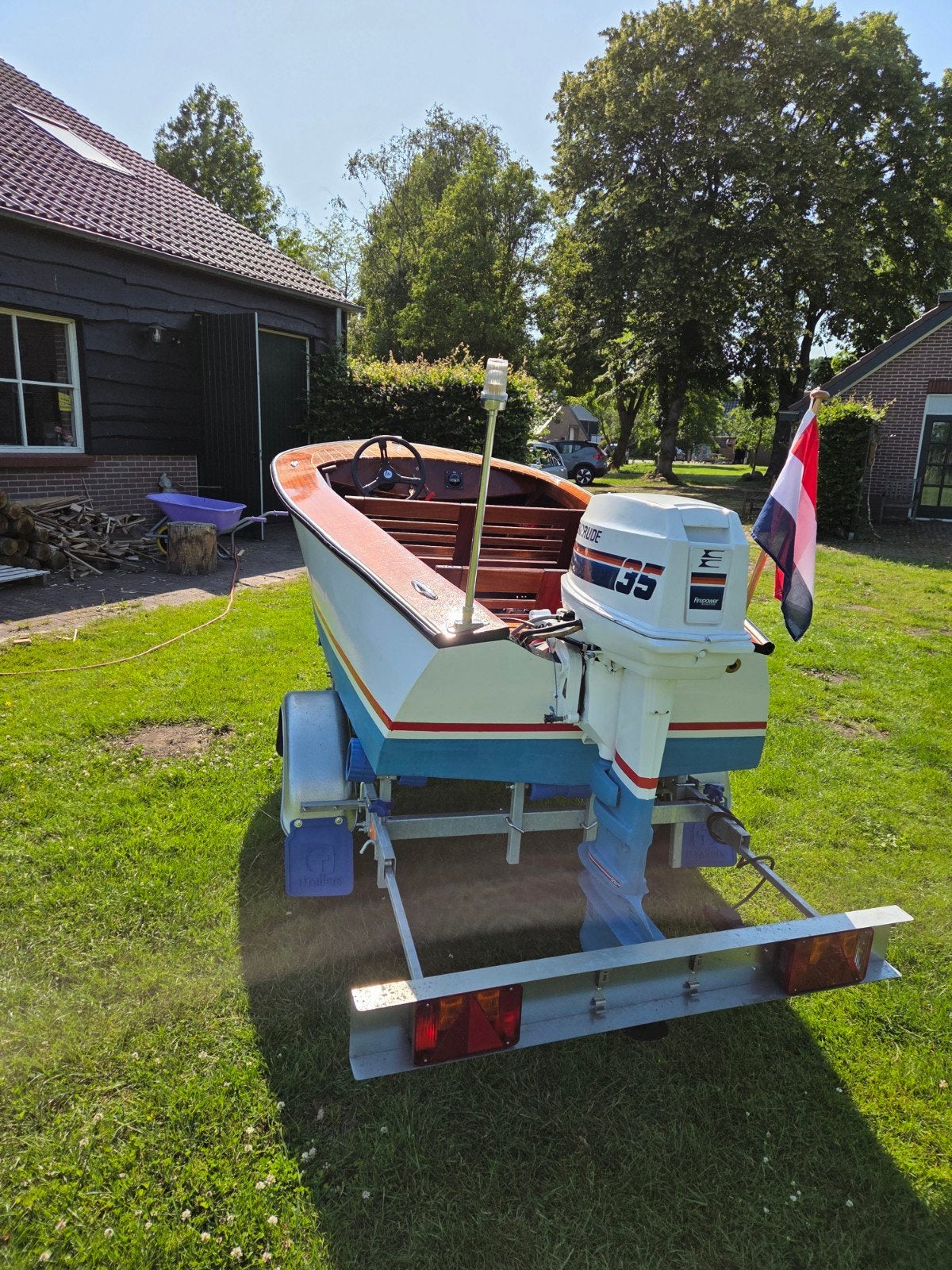 Exclusieve mahoniehouten klassieke speedboot – Riva-stijl, Overige merken, 4 m, Nieuw, 35 pk