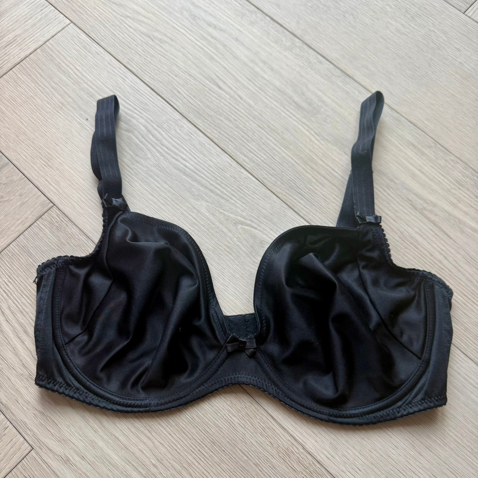 Prima Donna 85D Satin Plunge Zwart (LEES BESCHRIJVING), Verzenden, Zwart, BH