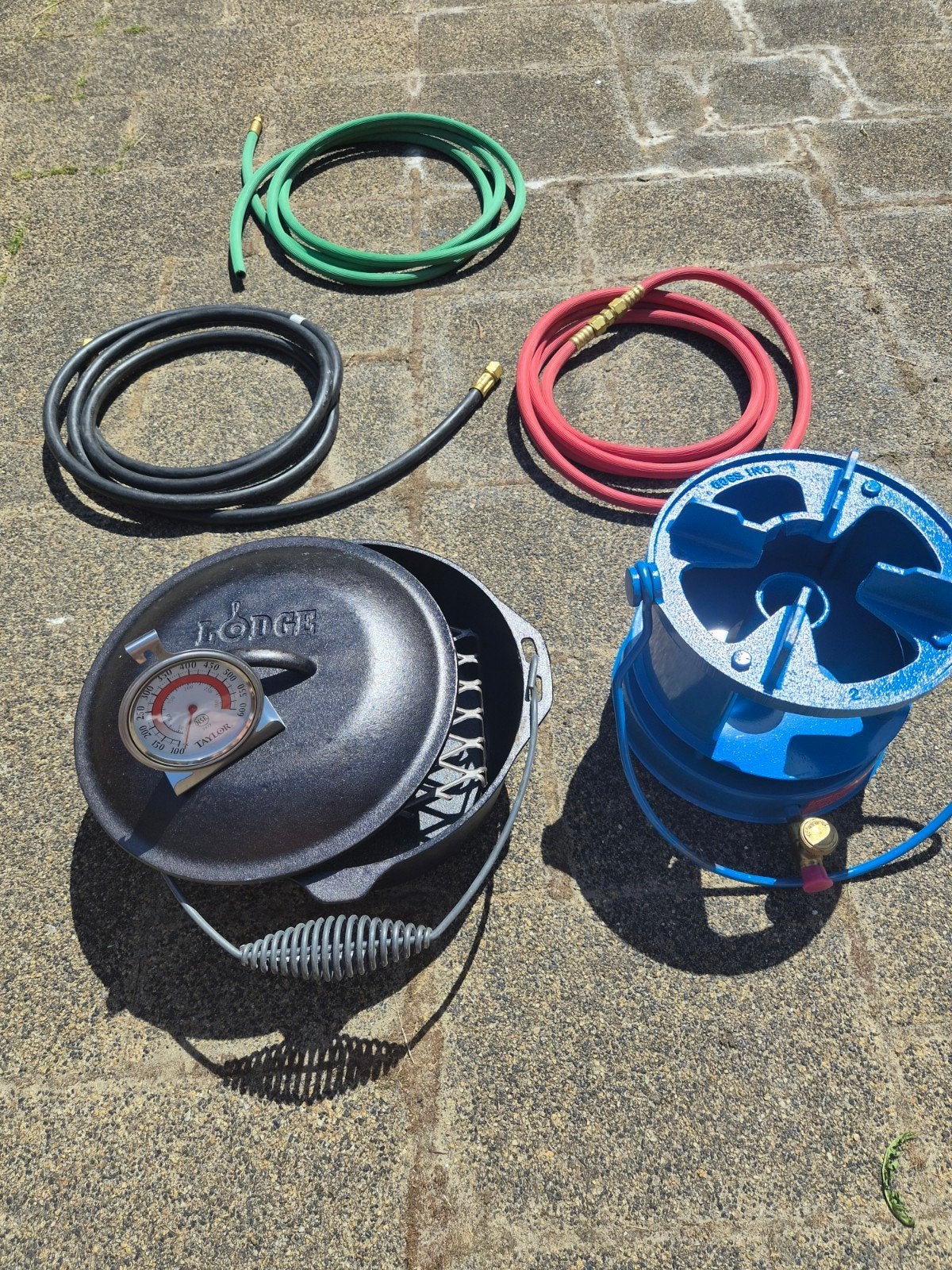 Dov Slangen Pan met Brander en Accessoires, Ophalen of Verzenden, Gebruikt, Lodge