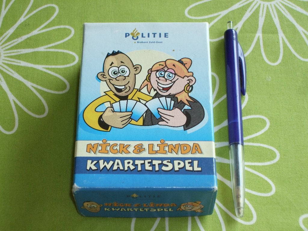 Politie Brabant Zuid Oost - Nick & Linda kwartetspel, Ophalen of Verzenden, Gebruikt, Kwartet(ten)