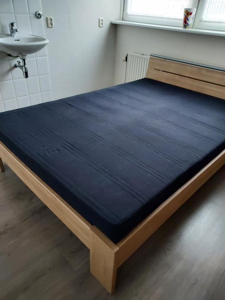 2 persoonsbed hout, Ophalen, Overige kleuren, Tweepersoons, 140 cm