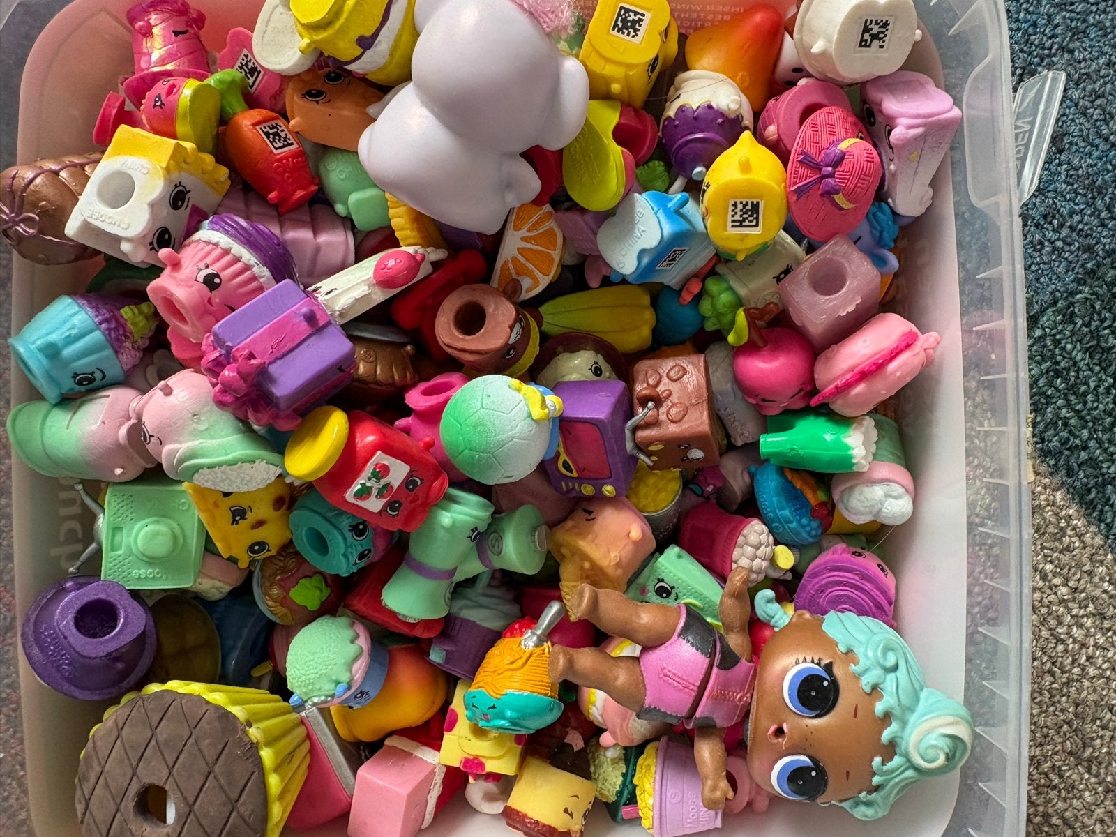 Grote verzameling Shopkins en andere kleine speeltjes, Ophalen, Gebruikt, Meisje