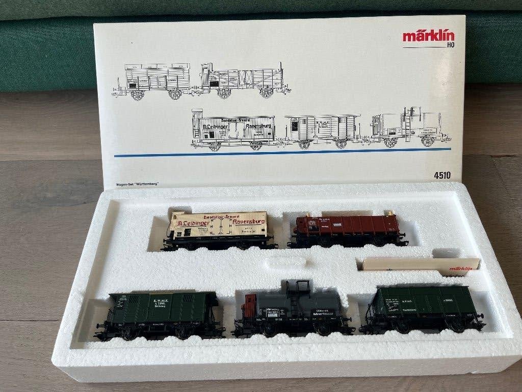 Marklin 4510 ho set wagons nieuwstaat, Wisselstroom, Treinset, Nieuw, Ophalen of Verzenden