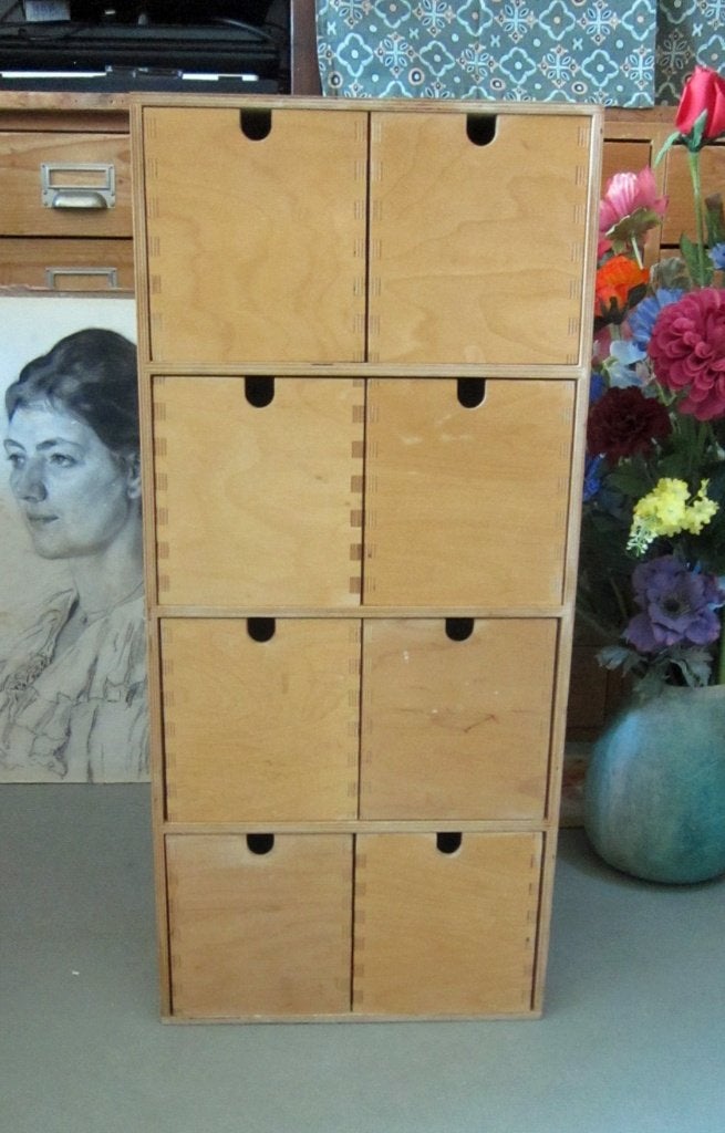 Ladekastje (lijkt op Ikea Moppe) 68x31x20,5 cm met 8 laden, Ophalen, Minder dan 50 cm, Gebruikt, 5 laden of meer