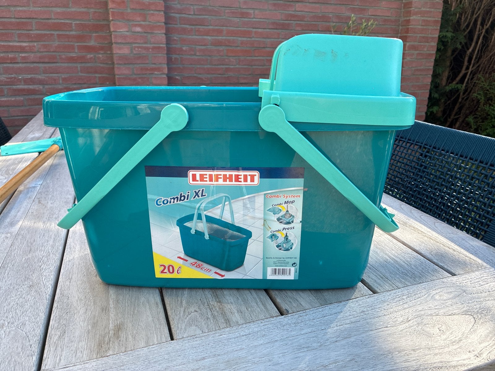 Leifheit Combi XL Dweilsysteem - Emmer, Mop en Pers, Ophalen, Dweilemmer, -bak, of -wagen