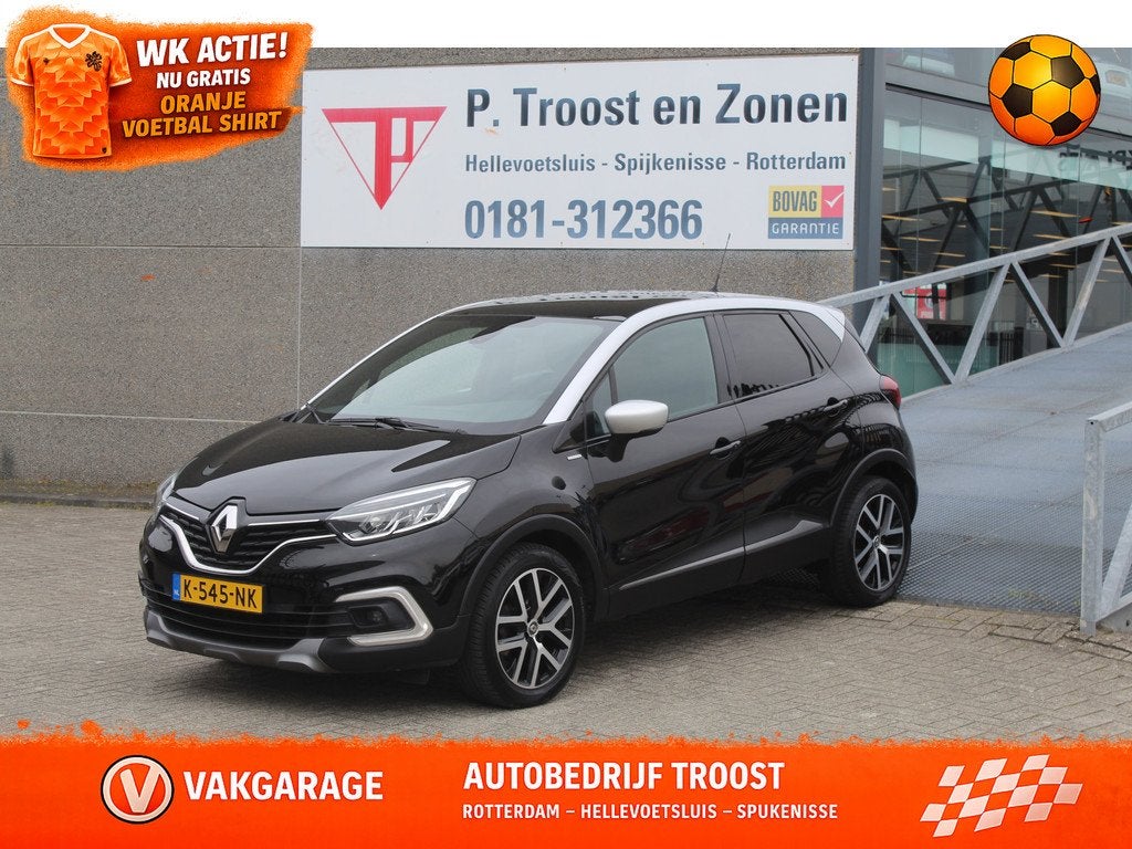 Renault Captur 1.3 TCe Intens Panoramadak/Automaat/Trekhaak/, Auto's, Renault, 12 maanden, Gebruikt, 4 cilinders, Zwart