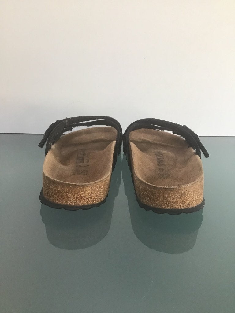 Birkenstock zwarte slippers | 38 | Gratis verzenden, Slippers, Verzenden, Zwart, Zo goed als nieuw