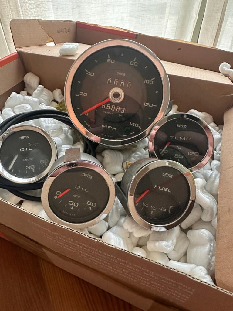 Smiths meters set – klassiek / oldtimer / kitcar, Auto-onderdelen, Ophalen of Verzenden, Gebruikt