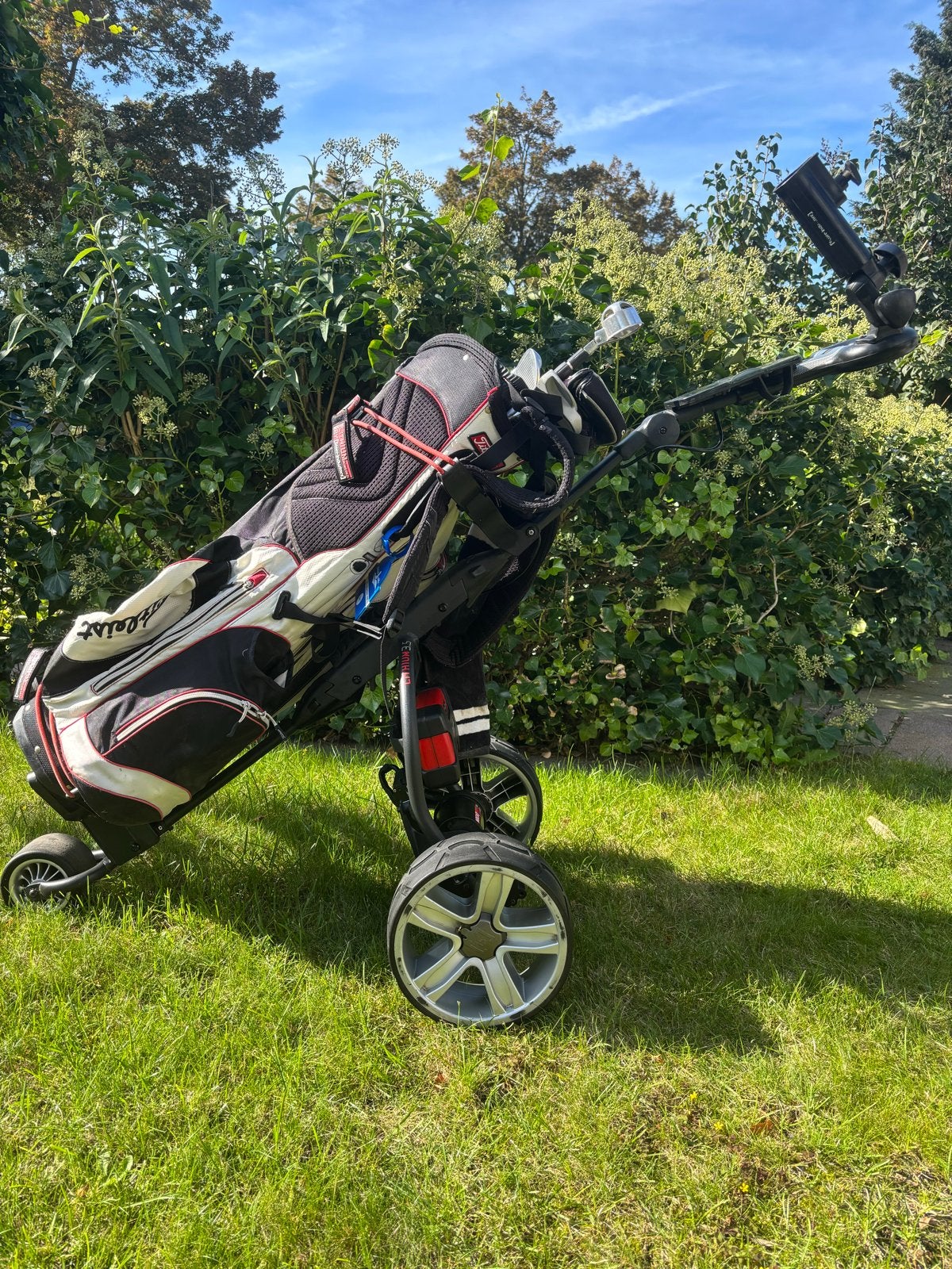 Mocad 3.5 Lithium Elektrische Golftrolley, Ophalen, Gebruikt, Golfkar, Overige merken